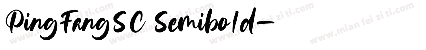 PingFangSC Semibo1d字体转换